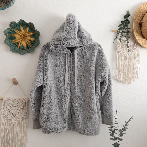 Lou & Grey Teddy Hoodie Zip Up Jacket - Picture 1 of 5